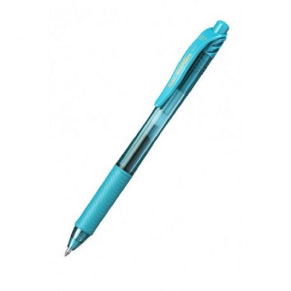 Caneta Pentel Energel 0.7mm Azul Turquesa Retrátil BL107S3N