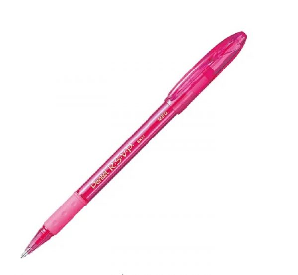 Caneta Pentel Esferográfica BK91 Fine Rosa RSVP