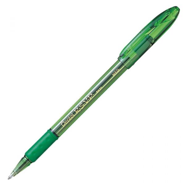 Caneta Pentel Esferográfica BK91 Fine Verde RSVP