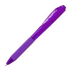 CANETA PENTEL RETRATIL WOW 1.0 VIOLETA BK440V