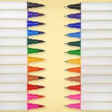 Caneta Pincel Dual Brush Aquarelável Estojo C/12 Cores Evoke BRW BP1012