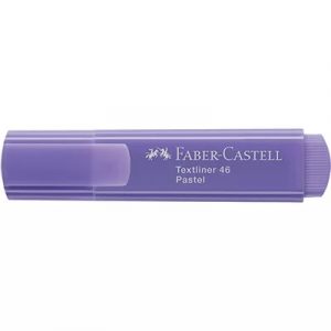 Caneta Pincel Marca Texto Pastel Roxo Textliner 46 Faber Castell MT/1546DI