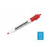 Caneta Pincel p/ Quadro Branco Recarregavel Vermelho - Masterprint MP619 C/ 12 Unidades
