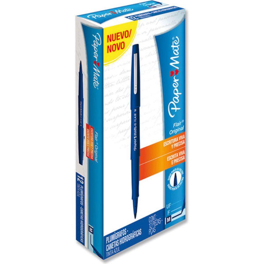 CANETA PONTA POROSA PAPER MATE FLAIR M AZUL 1789705