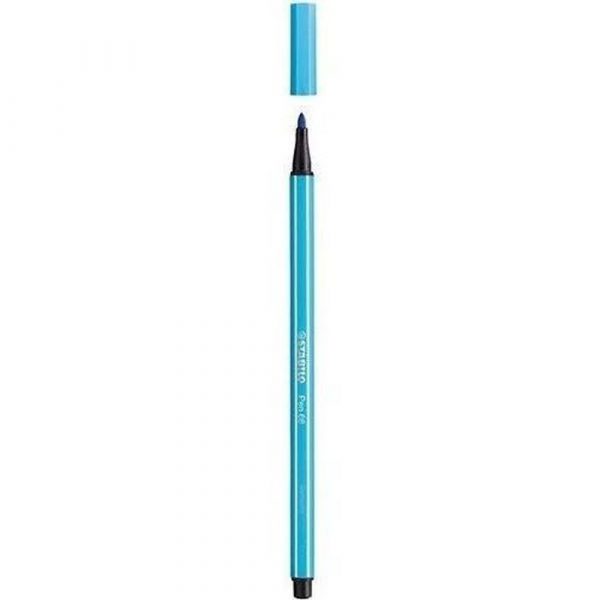 Caneta Ponta Porosa Stabilo Pen 68 1.0 Azul Claro 68/57 3371000