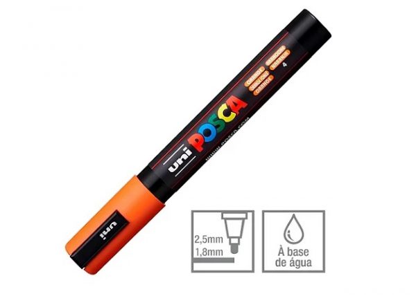 Caneta Posca PC5M Laranja Uniball 75150