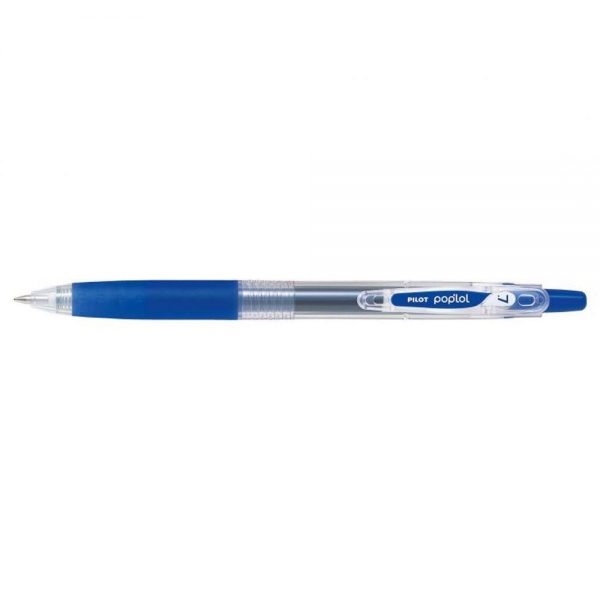 CANETA RETRATIL PILOT POPLOL ROLLER 0.7 AZUL