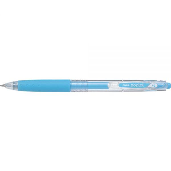 CANETA RETRATIL PILOT POPLOL ROLLER 0.7 PASTEL AZUL