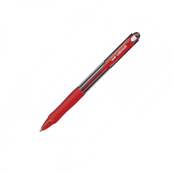 CANETA RETRATIL UNI BALL LAKNOCK 1.0 VERMELHO CX12