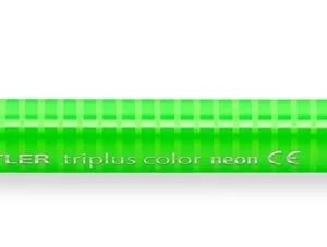 Caneta Staedtler Triplus 1.0mm Verde Neon Ponta Fibra Sintética 323-501