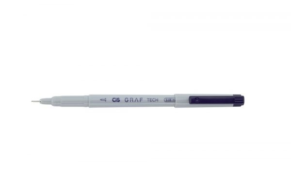 Caneta Técnica Cis Graf Tech 0.5mm Tinta Pigmentada Preta 598306