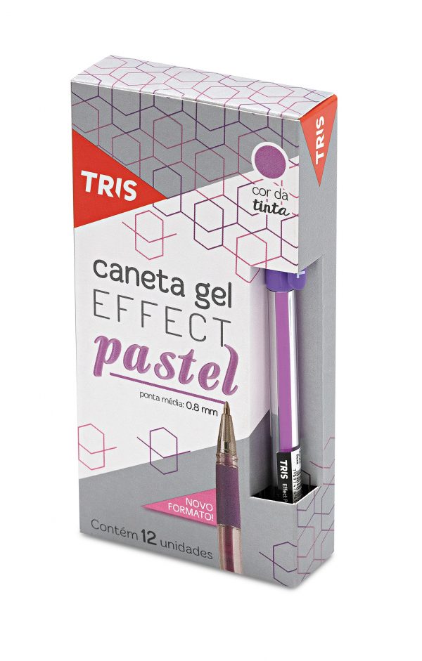 Caneta Tris Gel Effect Pastel Azul Claro 1.0mm 661438