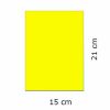 Cartaz Para Marcação Oferta Amarelo Liso A5 250g 15x21cm C/100 Unidades