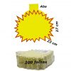 Cartaz Para Marcação Oferta Amarelo Splash 250g 27x23cm C/100 Unidades