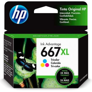 Cartucho de Tinta HP 667XL Colorido 8ml Original