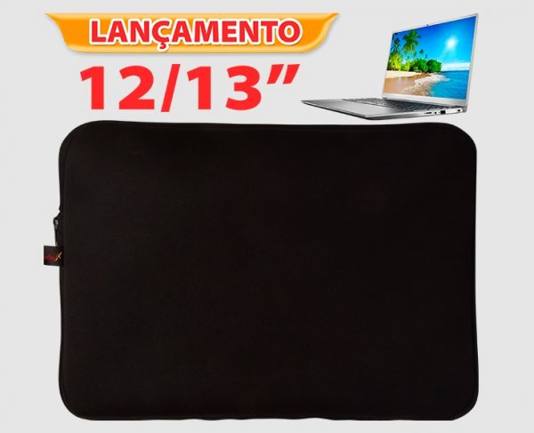 Case para Notebook Reflex Preto 12/13 Polegadas 1402