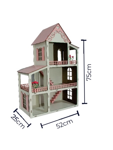 Casinha de Bonecas em MDF