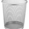 CESTO DE LIXO WELLMIX ARAMADO CINZA/PRETO 11L WX4481