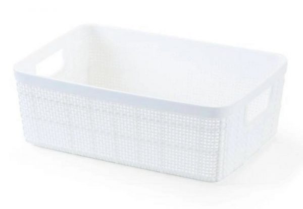 Cesto Organizador Home Organizer 1,6 Litros Branco 20x14x7 Plasnorthon 1700BR