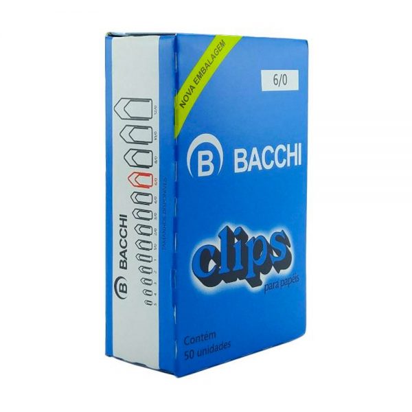 Clips 6/0 Bacchi Cx 50 unidades 3081526