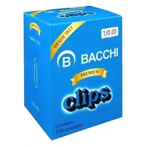 Clips Bacchi Galvanizado N1/0 Premium 500grs C/770 Unidades