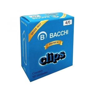 Clips Bacchi Galvanizado N4/0 50 Unidades Pacote C/10 Caixas