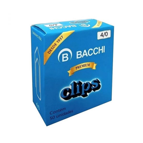 Clips Bacchi Galvanizado N4/0 C/50 Unidades