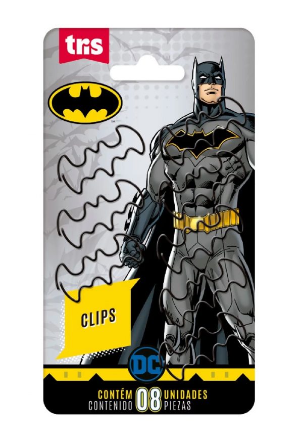 Clips De Papel Ludico Tris Batman C/8 Unidades 612782
