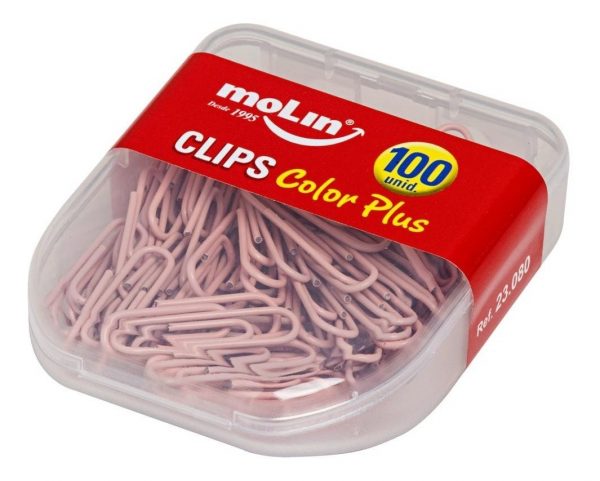 CLIPS MOLIN ROSA COLOR PLUS 28MM CX100 23080