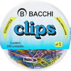 Clips N°5 Bacchi Mini Colorido CX 200 unidades 3131326