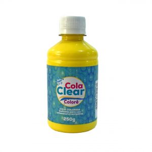 Cola Clear Colorê 250g Glitter Amarelo