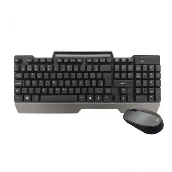 Combo Oex Office Teclado E Mouse Sem Fio Preto TM406