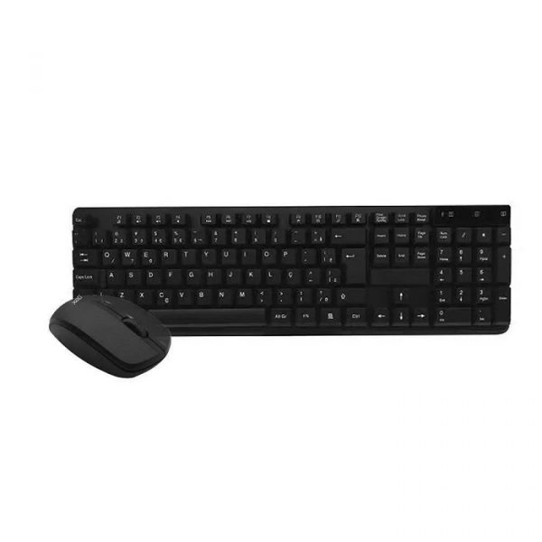 Combo Oex Teclado E Mouse Wireless Work Preto TM407