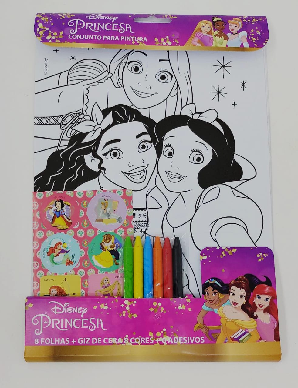 Ler e Colorir - Princesas Disney