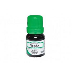 Corante Liquido Comestivel Verde 10ml Arcolor CL10VD