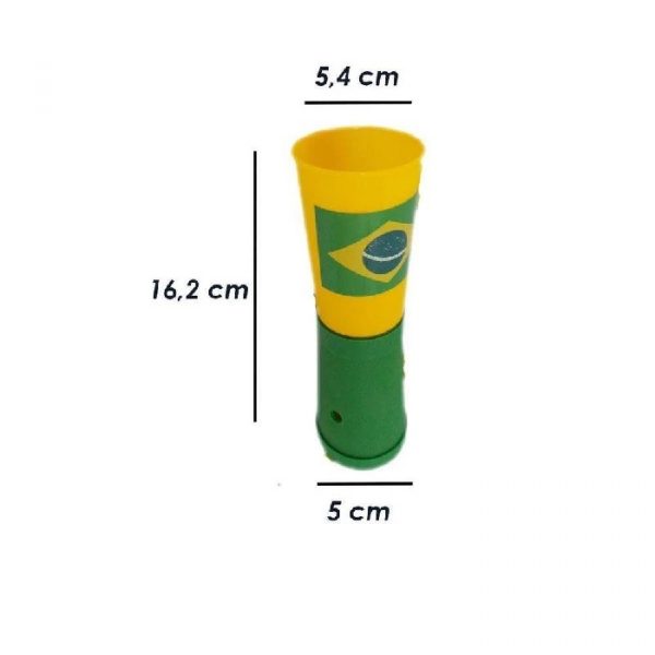 Corneta Assoprador Plástico Com Alça Copa Do Mundo Brasil TY21038