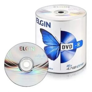 Dvd-r Elgin 16x 4.7gb 120 Minutos C/100 Unidades