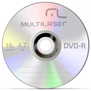 DVD R MULTILASER 4.7GB 16X DV061 AVULSO