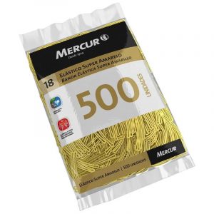Elástico Mercur Super Amarelo Nº18 C/500 Unidades