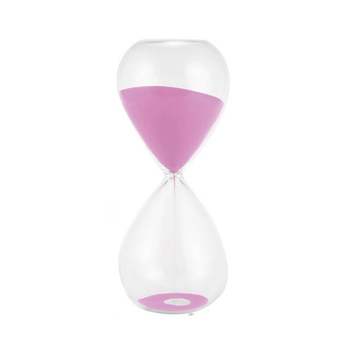 Enfeite Decorativo Ampulheta De Vidro 12.5cm Charti 5269