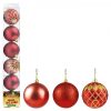 Enfeite Natal Bolas Mistas Diamante Vermelho 06cm C/6 Unidades - Art Christmas ZC478