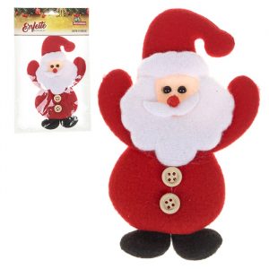 Enfeite Natal Boneco Papai Noel 8X12,5cm Vermelho - Art Christmas IZ200