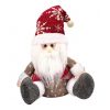 Enfeite Natal Boneco Papai Noel Sentado 30cm Tricô Alpino - Magizi 23922