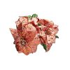 Enfeite Natal Bouquet Bico de Papagaio Lame Glitter Rosé Gold 35cm - Magizi 22381
