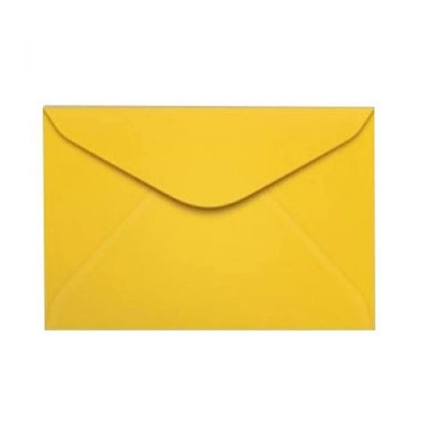 Envelope Carta 114x162mm Amarelo Rio De Janeiro C/100 Unidades Scrity