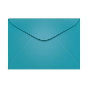 Envelope Carta Colorido Azul Turquesa Unitário