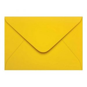 Envelope Convite Colorido Amarelo Unitário