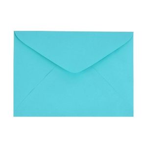 Envelope Convite Colorido Azul Turquesa Unitário