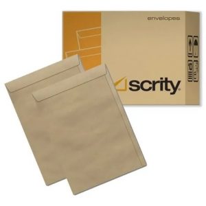 Envelope Saco Kraft Natural 80g 80x115mm C/250 Unidades Scrity SKN011