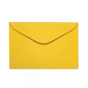 Envelope Visita 114x229 Amarelo Com 100 Unidades Foroni 1824545